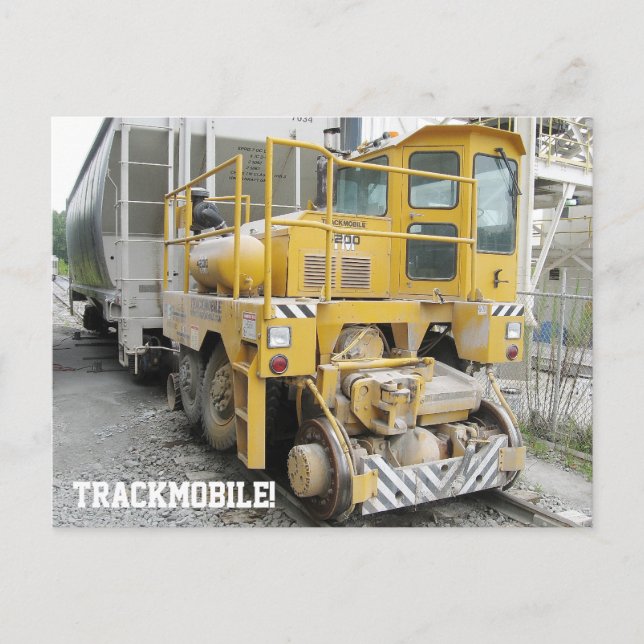 Trackmobile Railcar Mover Locomotive Postcard (Front)