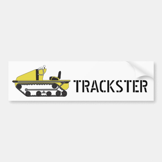 trackster, TRACKSTER - Customized Bumper Sticker (Front)