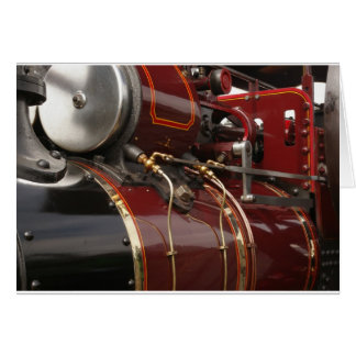 traction engine in close-up cards