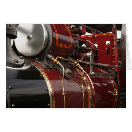 traction engine in close-up cards (Front Horizontal)