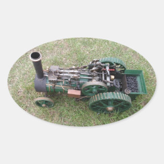 Traction Engine Model Oval Sticker