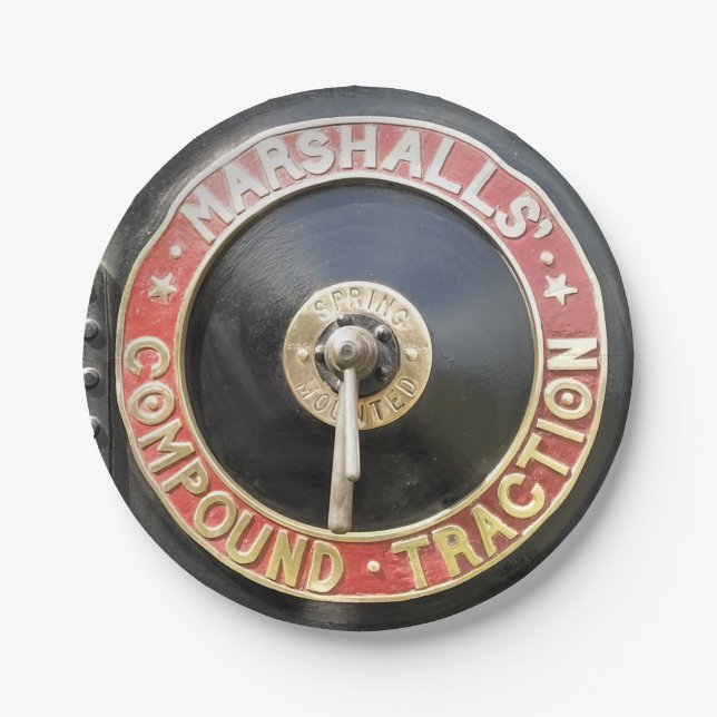 TRACTION ENGINES PAPER PLATES (Front)