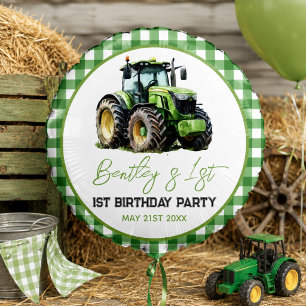 Tractor 1st Birthday Party Fun Farm  Balloon