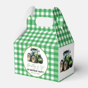 Tractor 1st Birthday Party Fun Farm  Favor Boxes