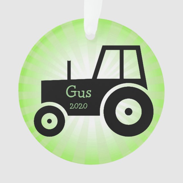 Tractor Acrylic Ornament (Front)