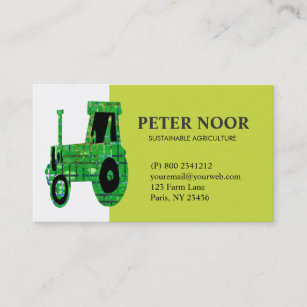 Tractor Agriculture Business Card