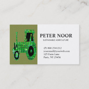 Tractor Agriculture Business Card