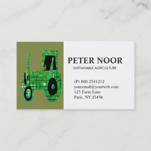 Tractor Agriculture Business Cards