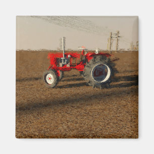 Tractor and farmland magnet