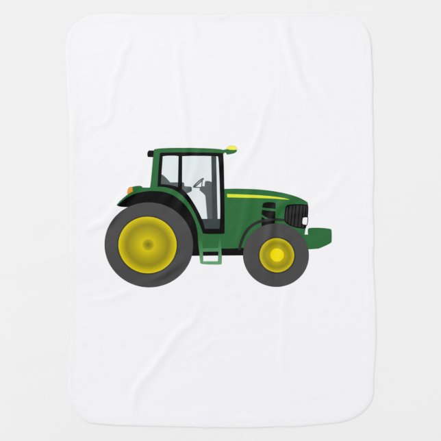 tractor baby blanket (Front)