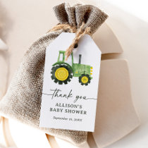 Tractor Baby Shower Gift Tags