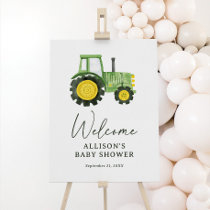 Tractor Baby Shower Welcome Sign