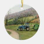 Tractor Bailer Ornament at Zazzle