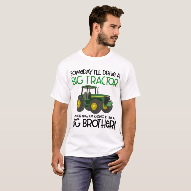 tractor big brother perfect pregnancy announcement T-Shirt (Front Full)
