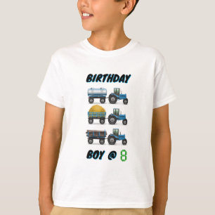Tractor Birthday Boy @ 8 T-Shirt