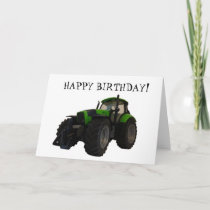 Tractor birthday card