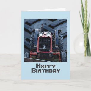 Tractor Birthday card