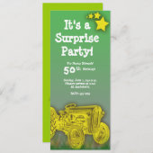 Tractor Birthday Party Invitation [enlarged age] (Front/Back)