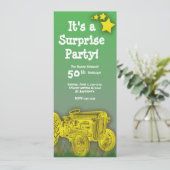 Tractor Birthday Party Invitation [enlarged age] (Standing Front)