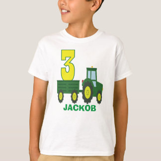 Tractor birthday shirt - personalized 3RD birthday