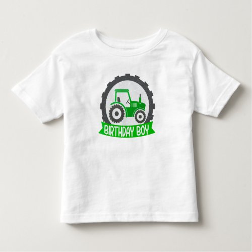 Tractor Birthday  Toddler T_shirt