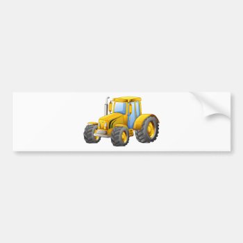 Tractor Bumper Sticker by GraphicsRF at Zazzle