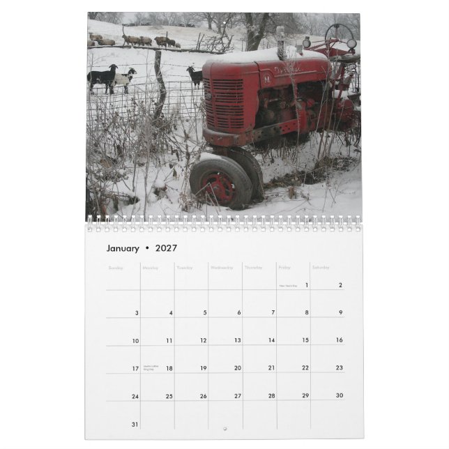 Tractor Calendar: Classic Tractors (2013) Calendar (Jan 2027)