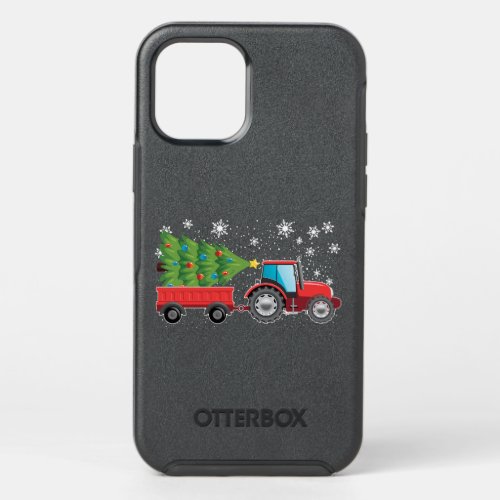 Tractor Carry Christmas Tree Ugly Sweater Kid Truc OtterBox Symmetry iPhone 12 Pro Case