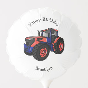 Tractor cartoon illustration balloon