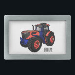 Tractor cartoon illustration belt buckle<br><div class="desc">Tractor cartoon illustration</div>