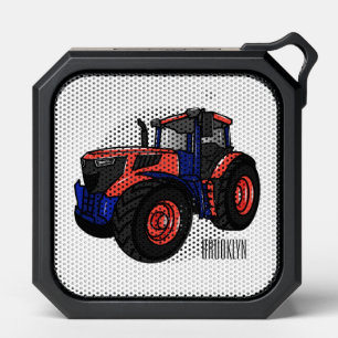 Tractor cartoon illustration bluetooth speaker