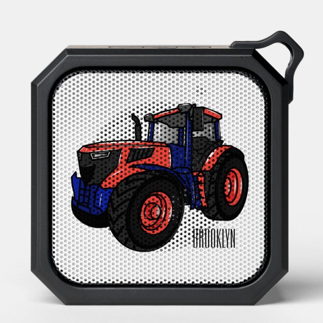 Tractor cartoon illustration  bluetooth speaker (Front)