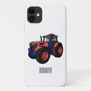 Tractor cartoon illustration iPhone 11 case