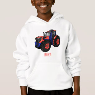 Tractor cartoon illustration  hoodie