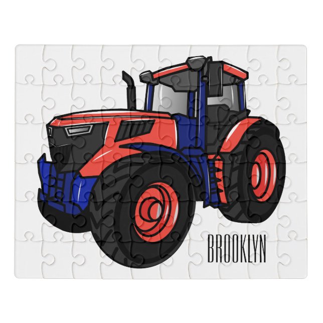 Tractor cartoon illustration  jigsaw puzzle (Puzzle Horizontal)