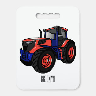 Tractor cartoon illustration seat cushion