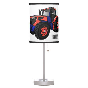 Tractor cartoon illustration table lamp