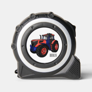 Tractor cartoon illustration  tape measure