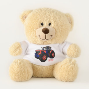 Tractor cartoon illustration  teddy bear