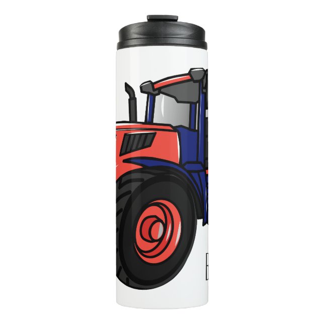 Tractor cartoon illustration  thermal tumbler
