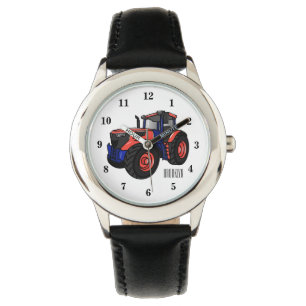 Tractor cartoon illustration  watch
