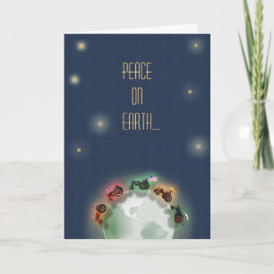 Tractor Christmas Card: Good will to old tractors! Holiday Card