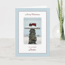 Tractor Christmas for Brother Holiday Card