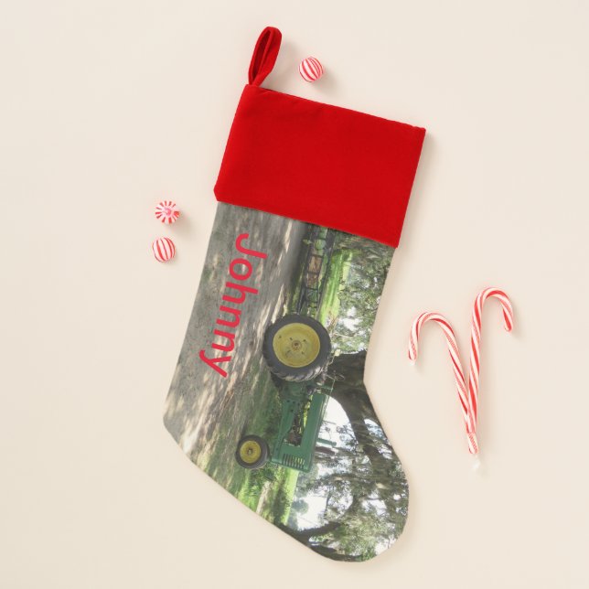 Tractor Christmas Stocking (Front)
