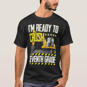 Tractor Construction Vehicle Ready To Crush Sevent T-Shirt
