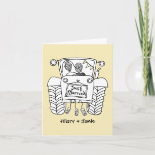 Tractor Country Wedding Card