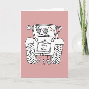 Tractor Country Wedding Card