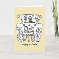 Tractor Country Wedding Card