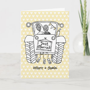 Tractor Country Wedding Card