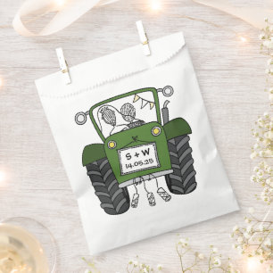 Tractor Country Wedding Favor Bag